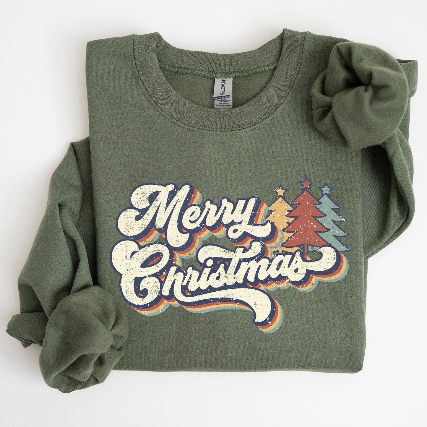 Retro Merry Christmas Crewneck